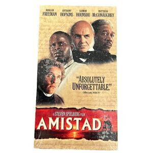 Amistad VHS Tape Morgan Freeman, Anthony Hopkins, Matthew McConaughey NEW SEALED